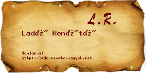 Ladó Renátó névjegykártya